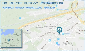 PORADNIA OTOLARYNGOLOGICZNA - EMC INSTYTUT MEDYCZNY SPÓŁKA AKCYJNA - UL. BOLESŁAWA KRZYWOUSTEGO 290,  WROCŁAW