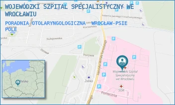 PORADNIA OTOLARYNGOLOGICZNA - WOJEWÓDZKI SZPITAL SPECJALISTYCZNY WE WROCŁAWIU - UL. HENRYKA MICHAŁA KAMIEŃSKIEGO 73A,  WROCŁAW-PSIE POLE