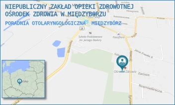 PORADNIA OTOLARYNGOLOGICZNA - NIEPUBLICZNY ZAKŁAD OPIEKI ZDROWOTNEJ OŚRODEK ZDROWIA W MIĘDZYBORZU - UL. SYCOWSKA 34,  MIĘDZYBÓRZ