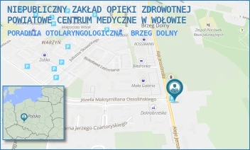 PORADNIA OTOLARYNGOLOGICZNA - POWIATOWE CENTRUM MEDYCZNE W WOŁOWIE SP. Z O.O. - UL. ALEJE JEROZOLIMSKIE 28,  BRZEG DOLNY