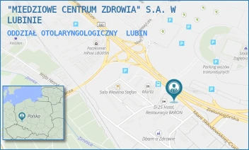 ODDZIAŁ OTOLARYNGOLOGICZNY - "MIEDZIOWE CENTRUM ZDROWIA" S.A. W LUBINIE - UL. M.SKŁODOWSKIEJ-CURIE 54-60, LUBIN