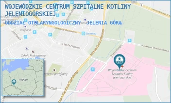 ODDZIAŁ OTOLARYNGOLOGICZNY - WOJEWÓDZKIE CENTRUM SZPITALNE KOTLINY JELENIOGÓRSKIEJ - UL. MICHAŁA KLEOFASA OGIŃSKIEGO 6,  JELENIA GÓRA