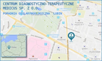 PORADNIA OTOLARYNGOLOGICZNA - CENTRUM DIAGNOSTYCZNO-TERAPEUTYCZNE MEDICUS SP. Z O.O. - UL. SŁONECZNA 1,  LUBIN
