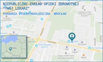 PORADNIA OTOLARYNGOLOGICZNA - NIEPUBLICZNY ZAKŁAD OPIEKI ZDROWOTNEJ "TWÓJ LEKARZ" - UL. ZWYCIĘSKA 41, WROCŁAW