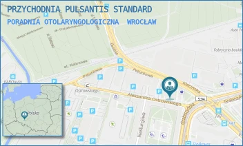 PORADNIA OTOLARYNGOLOGICZNA - PRZYCHODNIA PULSANTIS STANDARD - UL. OSTROWSKIEGO 3,  WROCŁAW