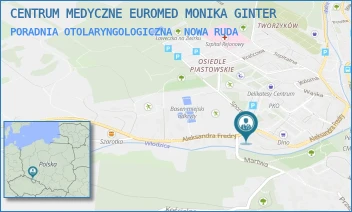 PORADNIA OTOLARYNGOLOGICZNA - CENTRUM MEDYCZNE EUROMED MONIKA GINTER - UL. ALEKSANDRA FREDRY 22,  NOWA RUDA