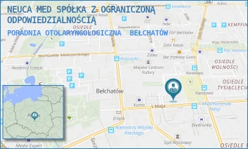 PORADNIA OTOLARYNGOLOGICZNA - ŚWIAT ZDROWIA OPERATOR MEDYCZNY SP. Z O.O - UL. 1 MAJA 4,  BEŁCHATÓW