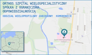 ODDZIAŁ WIELOPROFILOWY ZABIEGOWY - ORTHOS SZPITAL WIELOSPECJALISTYCZNY SPÓŁKA Z OGRANICZONĄ ODPOWIEDZIALNOŚCIĄ - UL. WROCŁAWSKA 2A,  KOMOROWICE