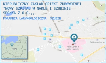 PORADNIA LARYNGOLOGICZNA - NOWY SZPITAL W NAKLE I SZUBINIE SPÓŁKA Z O.O. - OGRODOWA 9,  SZUBIN