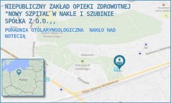PORADNIA OTOLARYNGOLOGICZNA - NOWY SZPITAL W NAKLE I SZUBINIE SPÓŁKA Z O.O. - MICKIEWICZA 7,  NAKŁO NAD NOTECIĄ