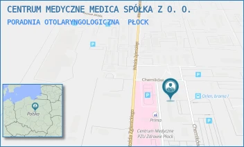 PORADNIA OTOLARYNGOLOGICZNA - CENTRUM MEDYCZNE MEDICA SPÓŁKA Z O. O. - CHEMIKÓW 7,  PŁOCK