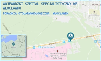 PORADNIA OTOLARYNGOLOGICZNA - WOJEWÓDZKI SZPITAL SPECJALISTYCZNY WE WŁOCŁAWKU - WIENIECKA 49,  WŁOCŁAWEK