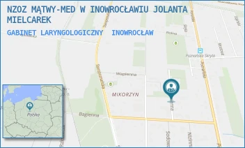 GABINET LARYNGOLOGICZNY - NZOZ MĄTWY-MED W INOWROCŁAWIU JOLANTA MIELCAREK - KAMIENNA 8,  INOWROCŁAW