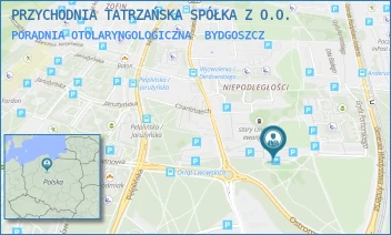 PORADNIA OTOLARYNGOLOGICZNA - PRZYCHODNIA TATRZAŃSKA SPÓŁKA Z O.O. - GEN. JÓZEFA HALLERA 2E,  BYDGOSZCZ