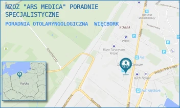 PORADNIA OTOLARYNGOLOGICZNA - NZOZ "ARS MEDICA" PORADNIE SPECJALISTYCZNE - GDAŃSKA 13/-,  WIĘCBORK