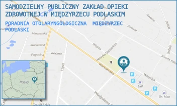 PORADNIA OTOLARYNGOLOGICZNA - SAMODZIELNY PUBLICZNY ZAKŁAD OPIEKI ZDROWOTNEJ W MIĘDZYRZECU PODLASKIM - WIEJSKA 13,  MIĘDZYRZEC PODLASKI