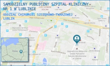 ODDZIAŁ CHIRURGII SZCZĘKOWO-TWARZOWEJ - UNIWERSYTECKI SZPITAL KLINICZNY NR 1 W LUBLINIE - STASZICA 11,  LUBLIN