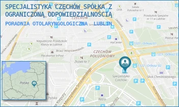 PORADNIA OTOLARYNGOLOGICZNA - SPECJALISTYKA CZECHÓW SPÓŁKA Z OGRANICZONĄ ODPOWIEDZIALNOŚCIĄ - KOMPOZYTORÓW POLSKICH 8,  LUBLIN