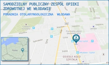 PORADNIA OTOLARYNGOLOGICZNA - SAMODZIELNY PUBLICZNY ZESPÓŁ OPIEKI ZDROWOTNEJ WE WŁODAWIE - AL. JÓZEFA PIŁSUDSKIEGO 66,  WŁODAWA