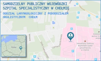 ODDZIAŁ LARYNGOLOGICZNY Z PODODDZIAŁEM OKULISTYCZNYM - SAMODZIELNY PUBLICZNY WOJEWÓDZKI SZPITAL SPECJALISTYCZNY W CHEŁMIE - SZPITALNA 53B/PAW. 1A,  CHEŁM