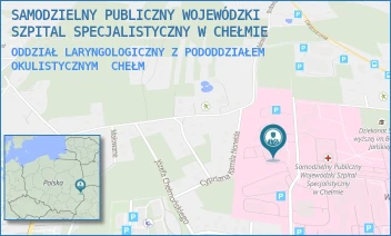 ODDZIAŁ LARYNGOLOGICZNY Z PODODDZIAŁEM OKULISTYCZNYM - SAMODZIELNY PUBLICZNY WOJEWÓDZKI SZPITAL SPECJALISTYCZNY W CHEŁMIE - SZPITALNA 53B,  CHEŁM