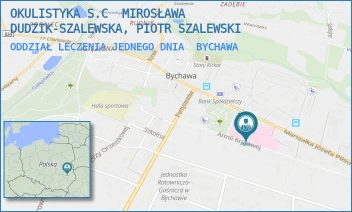 ODDZIAŁ LECZENIA JEDNEGO DNIA - OKULISTYKA S.C  MIROSŁAWA DUDZIK-SZALEWSKA, PIOTR SZALEWSKI - PIŁSUDSKIEGO 28-30,  BYCHAWA