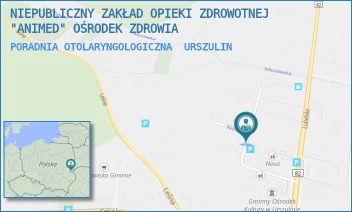 PORADNIA OTOLARYNGOLOGICZNA - NIEPUBLICZNY ZAKŁAD OPIEKI ZDROWOTNEJ "ANIMED" OŚRODEK ZDROWIA - NOWA 2,  URSZULIN