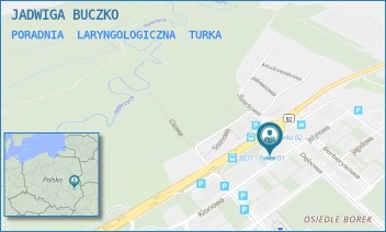 PORADNIA  LARYNGOLOGICZNA - JADWIGA BUCZKO - KLONOWA 61,  TURKA