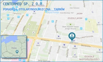 PORADNIA OTOLARYNGOLOGICZNA - CENTERMED SP. Z O.O. - UL. SŁONECZNA 32,  TARNÓW