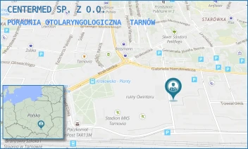 PORADNIA OTOLARYNGOLOGICZNA - CENTERMED SP. Z O.O. - UL. WOJCIECHA BANDROWSKIEGO 16A,  TARNÓW
