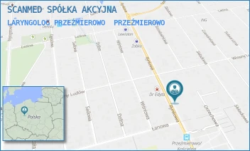 LARYNGOLOG PRZEŹMIEROWO - SCANMED SPÓŁKA AKCYJNA - RYNKOWA 63,  PRZEŹMIEROWO