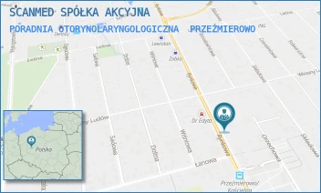 PORADNIA OTORYNOLARYNGOLOGICZNA - SCANMED SPÓŁKA AKCYJNA - RYNKOWA 63,  PRZEŹMIEROWO