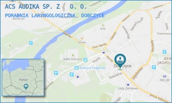 PORADNIA LARYNGOLOGICZNA - ACS AUDIKA SPÓŁKA Z OGRANICZONĄ ODPOWIEDZIALNOŚCIĄ - RYNEK 16,  DOBCZYCE