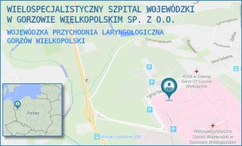 WOJEWÓDZKA PRZYCHODNIA LARYNGOLOGICZNA - WIELOSPECJALISTYCZNY SZPITAL WOJEWÓDZKI W GORZOWIE WIELKOPOLSKIM SP. Z O.O. - UL. JANA DEKERTA 1,  GORZÓW WIELKOPOLSKI