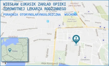 PORADNIA OTORYNOLARYNGOLOGICZNA - WIESŁAW ŁUKASIK ZAKŁAD OPIEKI ZDROWOTNEJ LEKARZA RODZINNEGO - UL. ZIELONY RYNEK 7,  WSCHOWA