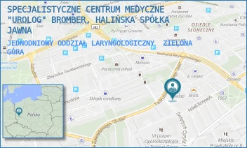 JEDNODNIOWY ODDZIAŁ LARYNGOLOGICZNY - SPECJALISTYCZNE CENTRUM MEDYCZNE "UROLOG" BROMBER, HALIŃSKA SPÓŁKA JAWNA - ANIELI KRZYWOŃ 2,  ZIELONA GÓRA