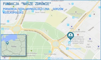 PORADNIA OTOLARYNGOLOGICZNA - FUNDACJA "NASZE ZDROWIE" - FRANCISZKA WALCZAKA 23E,  GORZÓW WIELKOPOLSKI