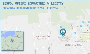 PORADNIA OTOLARYNGOLOGICZNA - ZESPÓŁ OPIEKI ZDROWOTNEJ W ŁĘCZYCY - UL. ZACHODNIA 6,  ŁĘCZYCA