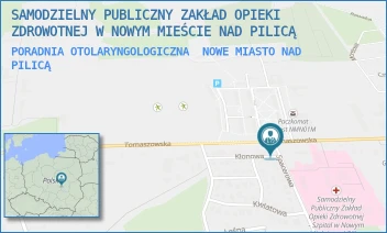 PORADNIA OTOLARYNGOLOGICZNA - SAMODZIELNY PUBLICZNY ZAKŁAD OPIEKI ZDROWOTNEJ W NOWYM MIEŚCIE NAD PILICĄ - SPACEROWA 1,  NOWE MIASTO NAD PILICĄ