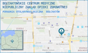 PORADNIA OTOLARYNGOLOGICZNA - BEŁCHATOWSKIE CENTRUM MEDYCZNE NIEPUBLICZNY ZAKŁAD OPIEKI ZDROWOTNEJ - UL. 19 STYCZNIA 12,  BEŁCHATÓW