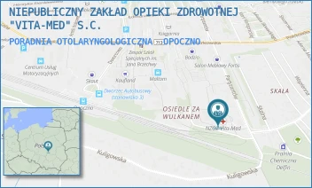 PORADNIA OTOLARYNGOLOGICZNA - NIEPUBLICZNY ZAKŁAD OPIEKI ZDROWOTNEJ "VITA-MED" S.C. - UL. PARTYZANTÓW 1A,  OPOCZNO