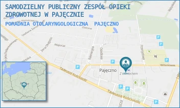 PORADNIA OTOLARYNGOLOGICZNA - SAMODZIELNY PUBLICZNY ZESPÓŁ OPIEKI ZDROWOTNEJ W PAJĘCZNIE - UL. WIŚNIOWA 26,  PAJĘCZNO