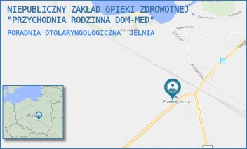 PORADNIA OTOLARYNGOLOGICZNA - NIEPUBLICZNY ZAKŁAD OPIEKI ZDROWOTNEJ "PRZYCHODNIA RODZINNA DOM-MED" - JELNIA 1,  JELNIA