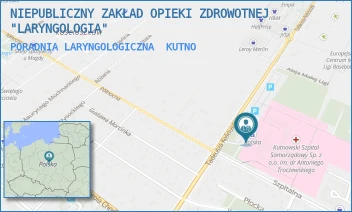 PORADNIA LARYNGOLOGICZNA - NIEPUBLICZNY ZAKŁAD OPIEKI ZDROWOTNEJ "LARYNGOLOGIA" - UL. KOŚCIUSZKI 52,  KUTNO
