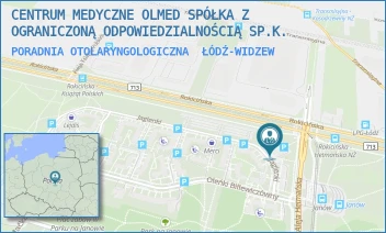 PORADNIA OTOLARYNGOLOGICZNA - CENTRUM MEDYCZNE OLMED SPÓŁKA Z OGRANICZONĄ ODPOWIEDZIALNOŚCIĄ SP.K. - UL. JAGIENKI 32,  ŁÓDŹ-WIDZEW