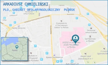 PLO, GABINET OTOLARYNGOLOGICZNY - ARKADIUSZ CHMIELIŃSKI - SIENKIEWICZA 7,  PŁOŃSK