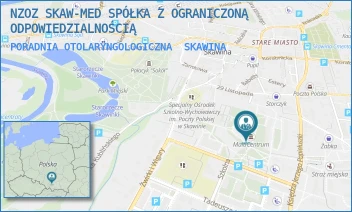 PORADNIA OTOLARYNGOLOGICZNA - NZOZ SKAW-MED SPÓŁKA Z OGRANICZONĄ ODPOWIEDZIALNOŚCIĄ - KS. J. POPIEŁUSZKI 5,  SKAWINA