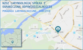 PORADNIA LARYNGOLOGICZNA - NZOZ LARYNGOLOGIA SPÓŁKA Z OGRANICZONĄ ODPOWIEDZIALNOŚCIĄ - RYNEK 16,  DOBCZYCE