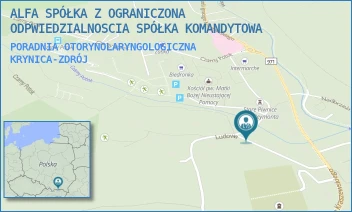 PORADNIA OTORYNOLARYNGOLOGICZNA - ALFA SPÓŁKA Z OGRANICZONA ODPWIEDZIALNOSCIA SPÓŁKA KOMANDYTOWA - UL. REYMONTA 21,  KRYNICA-ZDRÓJ