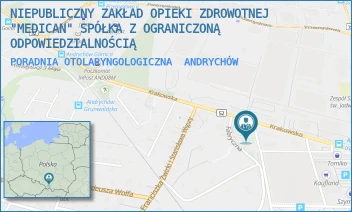 PORADNIA OTOLARYNGOLOGICZNA - NIEPUBLICZNY ZAKŁAD OPIEKI ZDROWOTNEJ "MEDICAN" SPÓŁKA Z OGRANICZONĄ ODPOWIEDZIALNOŚCIĄ - UL. KRAKOWSKA 91,  ANDRYCHÓW